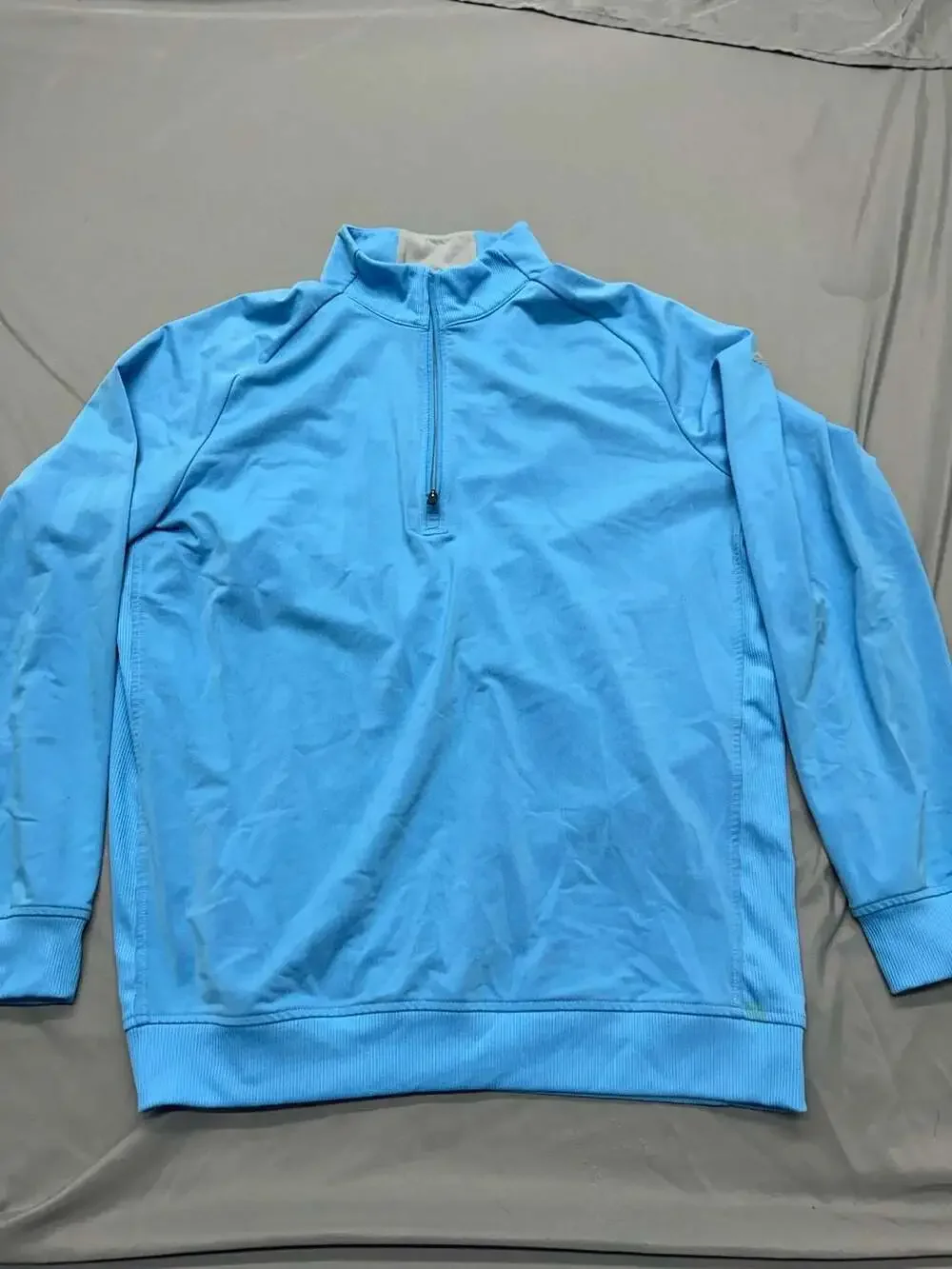 Adidas Golf Light Blue 1/4 Zip Pullover Men's Size L